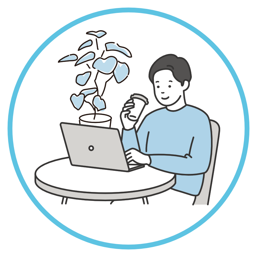 福利厚生として休憩室に社外Wi-Fi