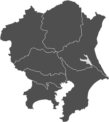 1都6県地図
